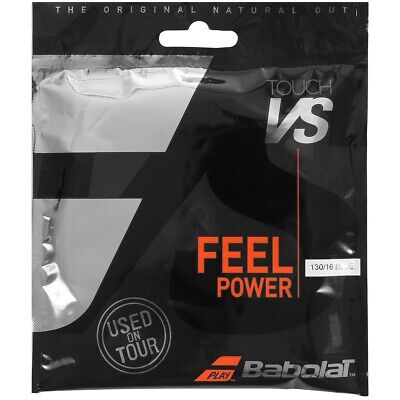 Babolat BABOLAT TOUCH VS NATURAL GUT TENNIS STRING 1.30MM 16G ONE 12M SET BLUE RRP £60 3324921883182 