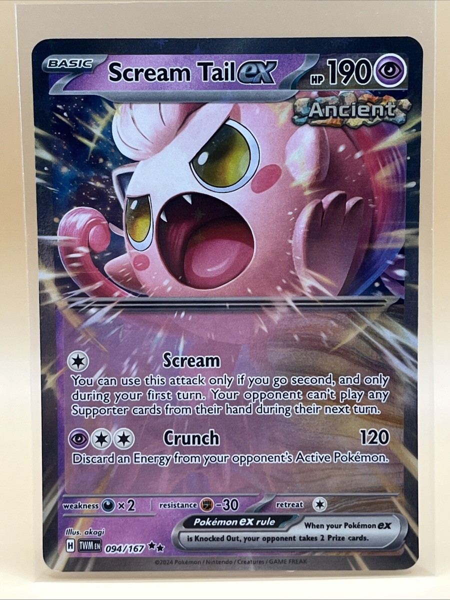 scream tail ex pokemon card Pokémon TCG Scream Tail ex Twilight Masquerade 094/167 Holo
