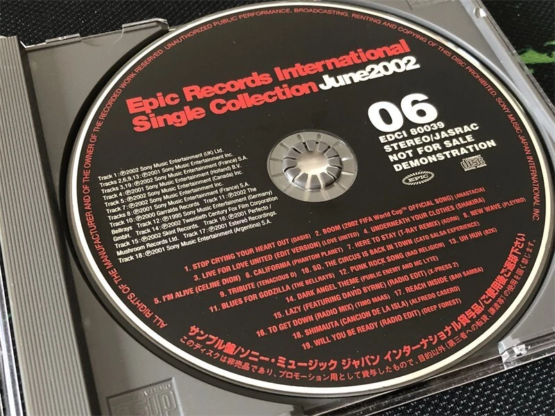 OASIS Cover Shakira Korn V.A. Japan DJ-Only Promo CD Very Rare Foto 3 de 4