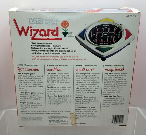 Vintage Vtech Wizard Game W/ Instructions Educational Electronics 1984 WORKS LN- - 第 11/15 張圖片