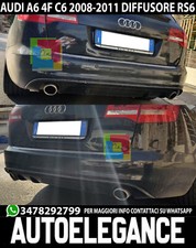 Audi A6 4F C6 2008-2011 Restyling Design RS6 Diffusor Unten Stoßstange Hinten