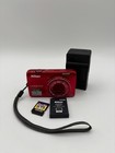 Nikon COOLPIX S6300 16.0MP Digital Camera Red w/10x Zoom Full HD Bundle Tested