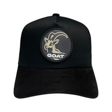 GOAT 3D PVC Patch Suede Snapback Hat, Mesh Back, Suede Brim
