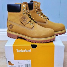 Timberland Premium 6 Inch Waterproof Winter Boots Full Grain Leather Wheat Brown