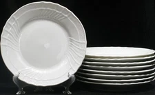 Richard Ginori Italy Impero White Porcelain Bread Dessert Plates 6-5/8” Set of 9