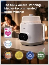 Grownsy EaseClean Pro All-in-One Bottle Washer, Sterilizer, and Dryer (Open Box)