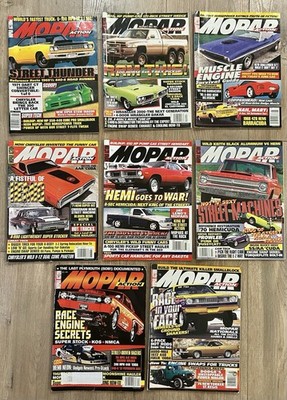 Mopar Action Magazine Lot 8 Issues HEMI Cuda Engine Builds Dodge Plymouth