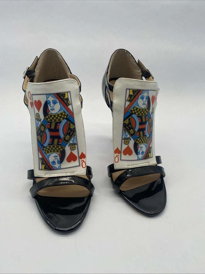 TAYLOR SAYS DECLAN черный 6,5 Wonderland ультра высокий ремень каблуки с открытым носком новый - Изображение 3 из 4