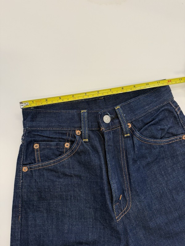 NEW $390 701 LVC SELVEDGE Jeans 24 X 33.5 Talon Zip Fly Levis Vintage Clothing