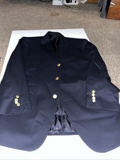 Brooks Brothers 346 Blazer Navy Gold Buttons 40 R B48