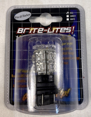 BLUHM ENTERPRISES BRITE-LITES 3157 BASE STOP/RUN RED LED BULB