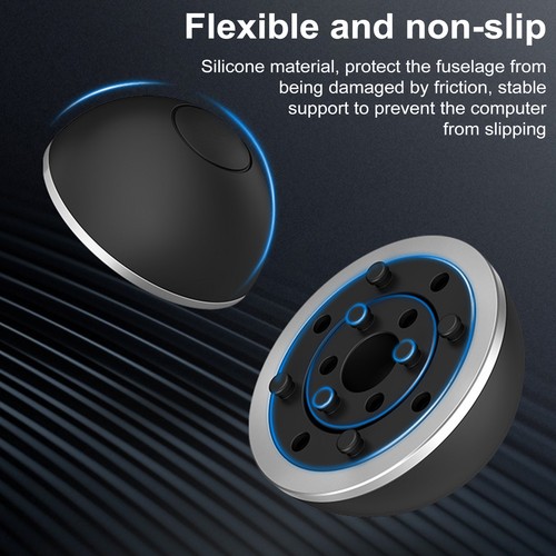 Silicone Laptop Stand Silicone Laptop Mount Laptop Stand with Pad Non-slip - Afbeelding 4 van 11