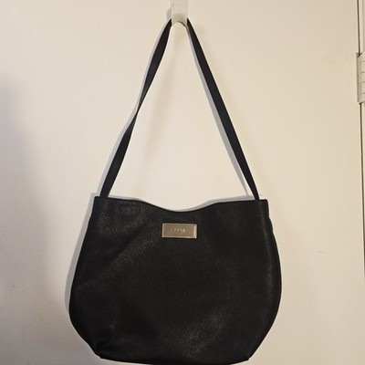 DKNY Black Puffy Chevron Bag Purse Handbag Medium Size Stylish