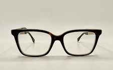 Fendi FF 0077 54-18 140 Brown Tortoise Shell Metal Plastic Full Rim Eyeglasses