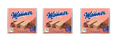 (3)MANIER SCHOKOLADENCREME GEFÜLLTE WAFFELN - EUROPÄISCHE VERSION 75GR 3X75GR...