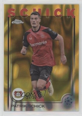 2024 Chrome UEFA Club Competitions Gold Lava Refractor 37/50 Patrik Schick 0t30