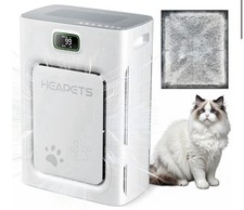 Pet Air Purifier for Home Large Room 2500 sq ft, H13 HEPA Washable Double-Sided