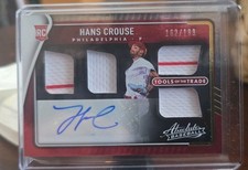 2022 Panini Absolute - Tools of the Trade 4 Swatch Signatures Hans Crouse...