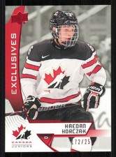 2019-20 Upper Deck Team Canada Juniors Exclusives #17 Kaedan Korczak /250