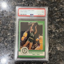 1984 STAR LARRY BIRD #14 WORLD CHAMPIONS!! 1981 1984 CELTICS HOF PSA 7