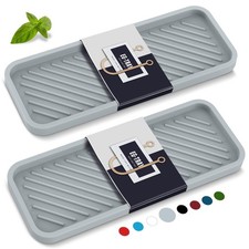 EG-SIPRO Kitchen Sink Organizer Tray,2 Pack Silicone Sponge 9 3.7inch, Grgr