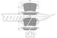 Bremsbelagsatz BremsklöTze Hinterachse FüR Hyundai Santa Fé IV TM TMA