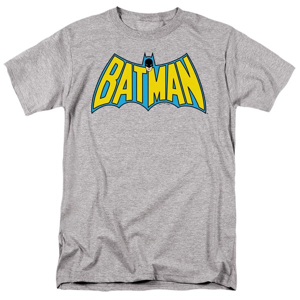 Dc Comics - Batman - Vintage Batman Logo - Herren Unisex T-Shirt - Grau-image