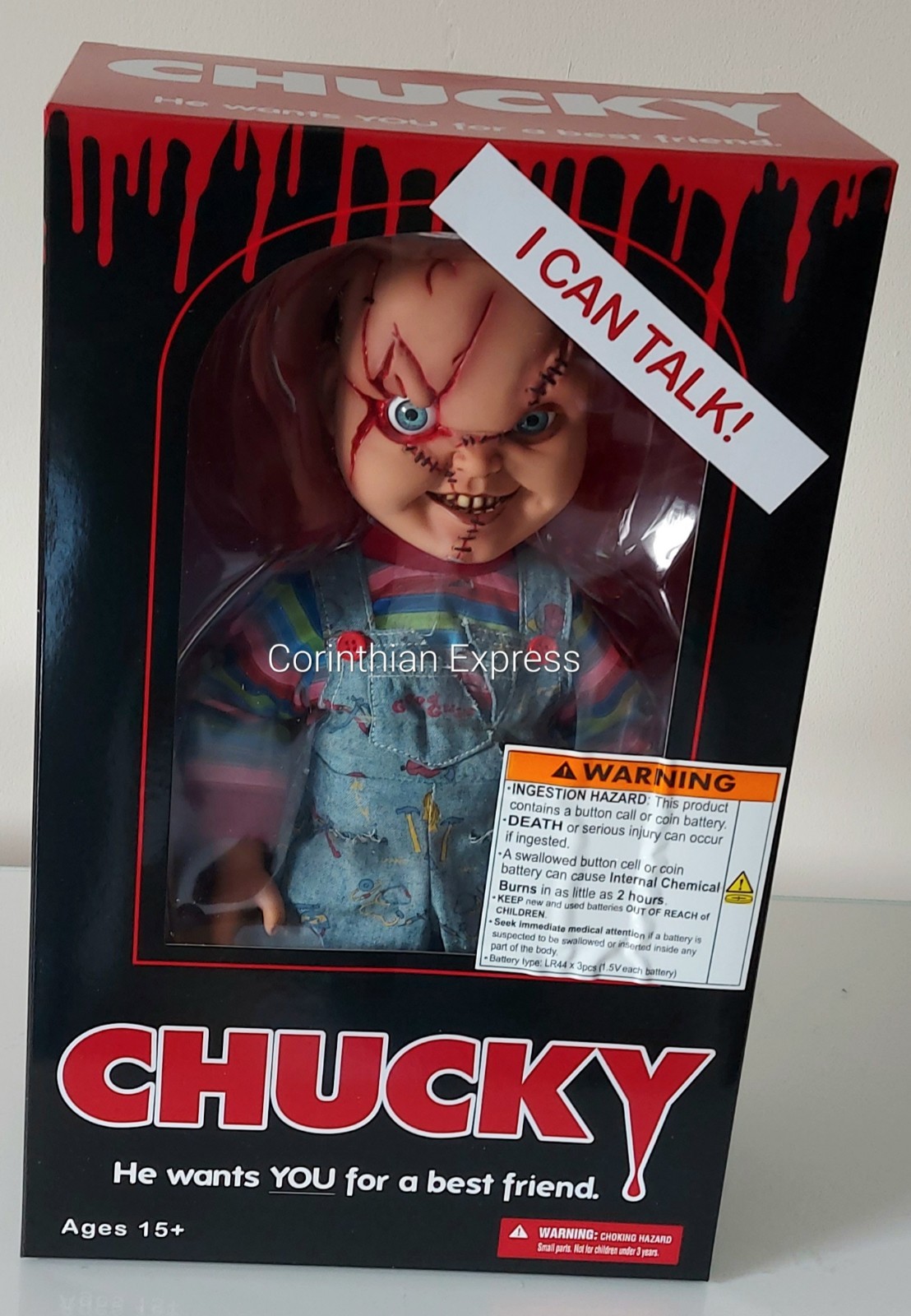 Mezco Bride of Chucky 15 Inch Talking Scarred Chucky Figure With Sound - NEW - Image 13