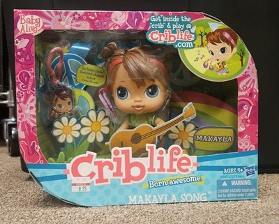 NEW Hasbro 2010 Baby Alive Crib Life Doll Makayla Song RARE