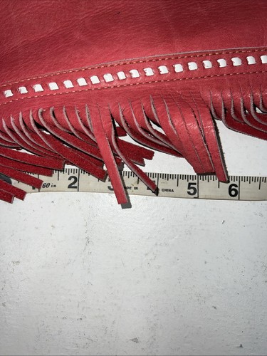 Neu aus altem Lagerbestand rote Chap-Parel Show Chaps mit Fransen verstellbare Taille 38" I-74 - Bild 10 von 17