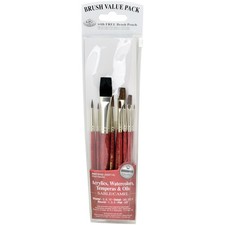 Sable/Camel Value Pack Brush Set 10/Pkg