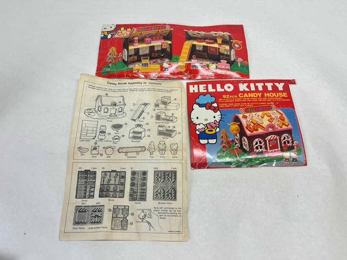 RARE Vintage 1984 Sanrio Hello Kitty Candy House Playset w