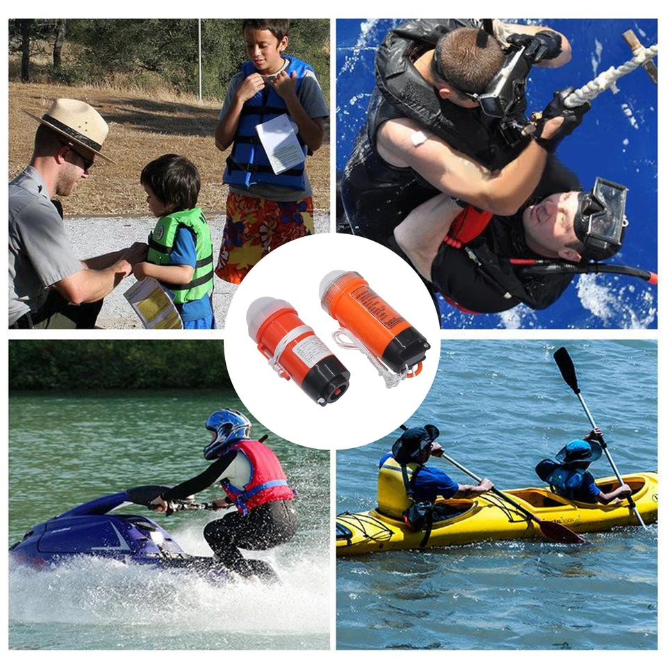 Luz estroboscópica LED marina asegura la ubicación de las luces impermeables autoiluminables Foto 4 de 4