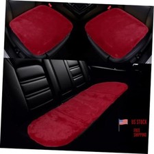 Universal Car Seat Cover Set Car Seat Cushion for Front Rear Seat Shearling