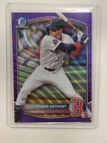 2025 Bowman Chrome - Prospects Roman Anthony  Purple Wave Refractor /250 (RC)