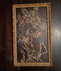 Vintage Mid Century Spanish Baroque Framed Canvas Triptych Set Dittmanns SF 3pc — photo 2
