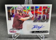 Jace LaViolette Auto /6 2024 Leaf Vivid Power Brokers Guardians 1st Round Pick