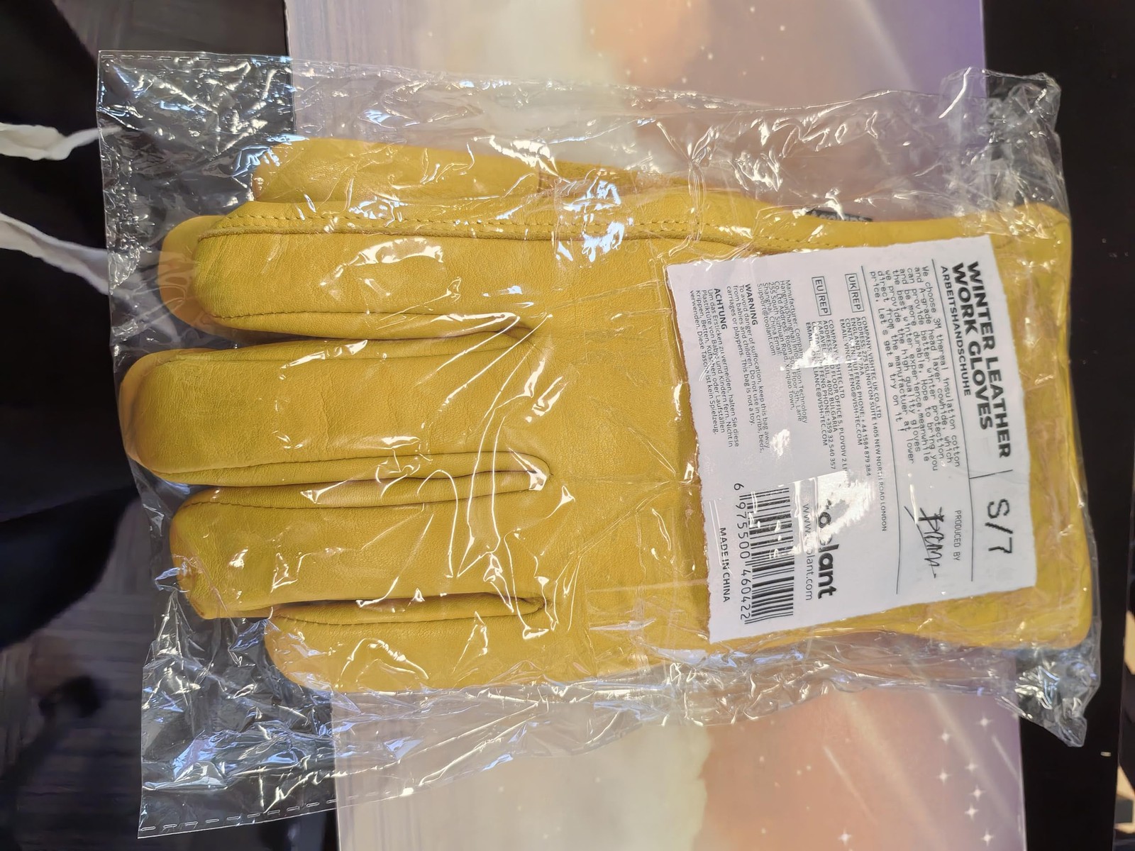 toolant Winter Leather Work Gloves, Warm Thinsulate Lining for Cold Weather W...