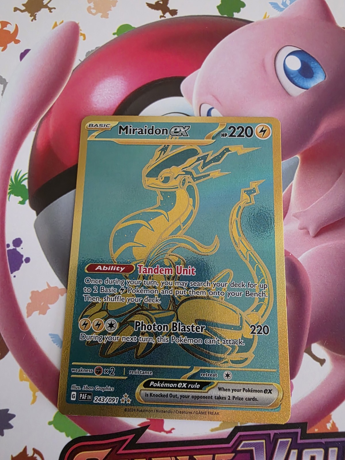 Miraidon ex 243/091 SV: Paldean Fates Holo