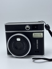 Fujifilm Instax Mini 40 Instant Camera Black and Silver Tested & Working 