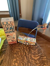 Vintage  1930's MARX TIN LITHO WIND UP MONKEY THE ACROBATIC W/ Original BOX