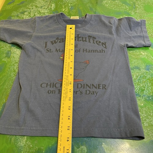 Vintage Youth 6/8 T-Shirt I was stuffed at St. Mary's of Hannah Chicken Dinner - Picture 7 of 7