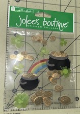 Jolee's Boutique Dimensional Stickers ~ Pots O' Gold ~ 15 Pc Coins Shamorcks