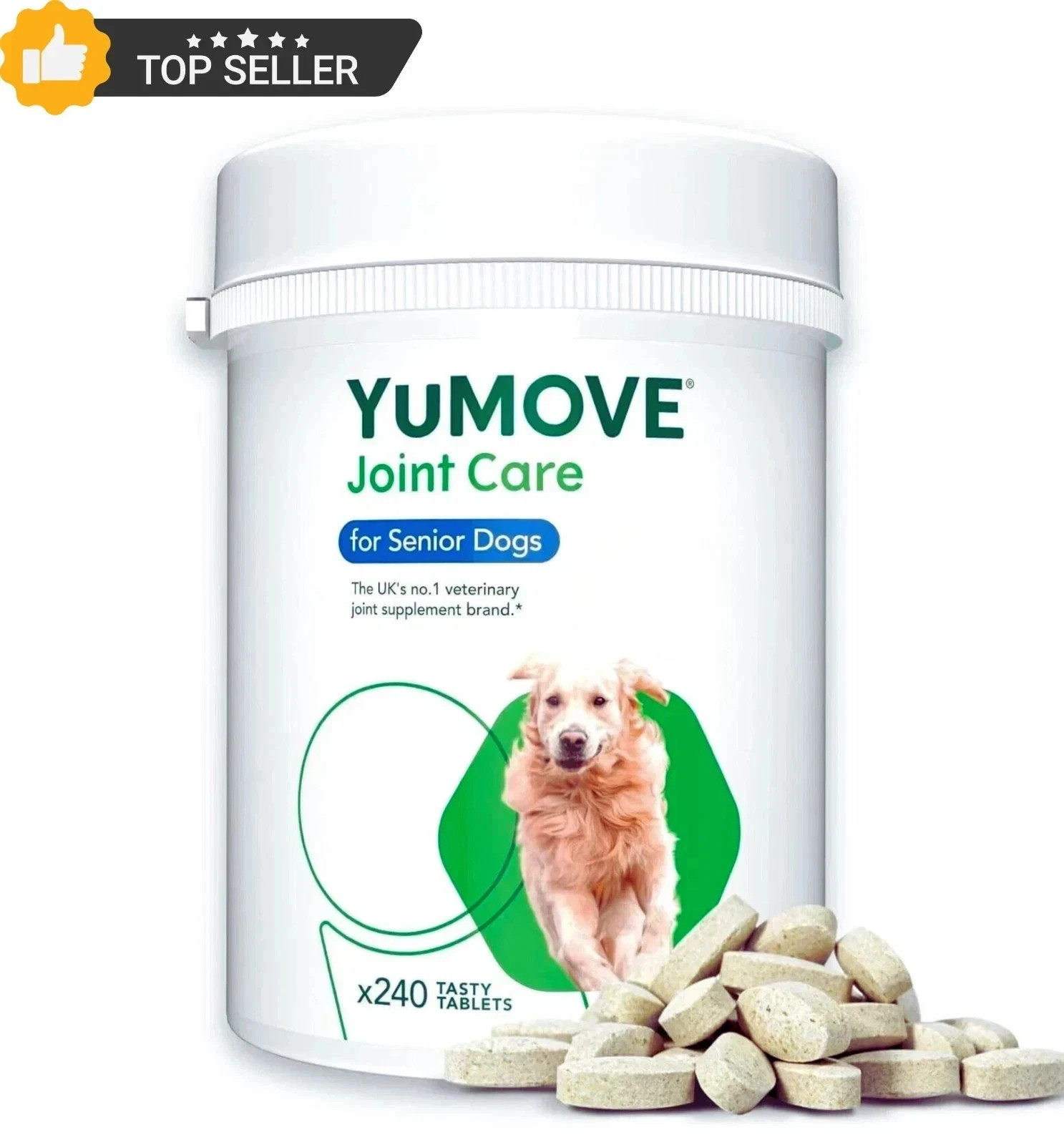 Lintbells Yumove senior Dog Joint Supplement for Stiff Older Dogs - 240 Tablets