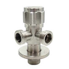 Doppel Eckventil aus Edelstahl Eckregulierventil Anschluss