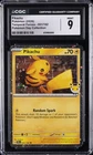 2026 POKEMON TEMPORAL FORCES POKEMON DAY COLLECTION #051/162 PIKACHU CGC 9