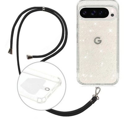 Handy Schutz Hülle MIT BAND Tasche Für Google Pixel 10 Pro - Crystal Case Brokat