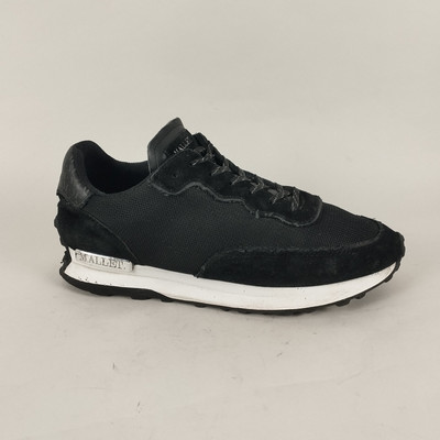 Mallet Turnschuhe Herren Größe 9 schwarz Leder Mesh Wandern Fitnessstudio Turnschuhe minimalistisch