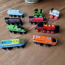 Wooden Trains Mixed Lot of 9