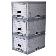 5 Fellowes Bankers Box System Storage Drawer Office Archive Stackable Organiser